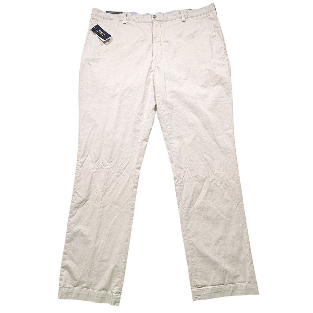 Polo Ralph Lauren Mens 42x36 Khaki Chino Pants Classic Fit Stretch Cotton NWT